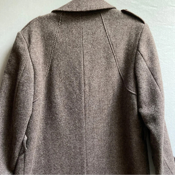 Croydon 66 Made in Italy 100% wool double breasted trench jacket Sz 42 - Picture 10 of 14